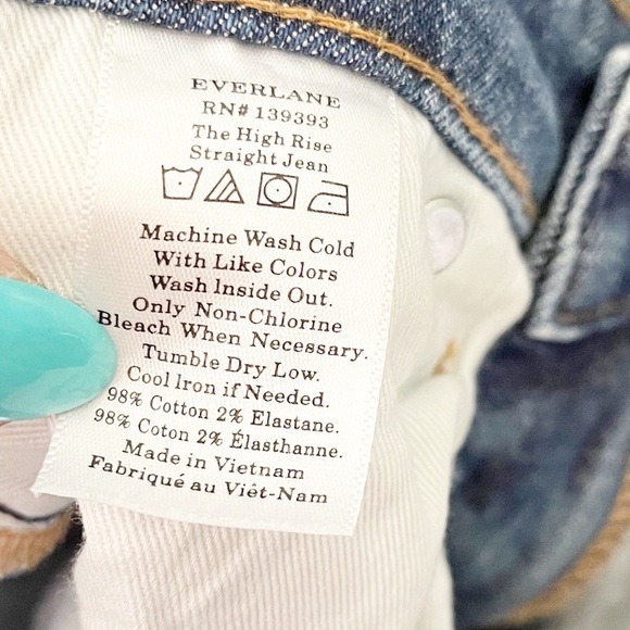 Everlane High Rise Straight Leg Jeans - Picture 7 of 7